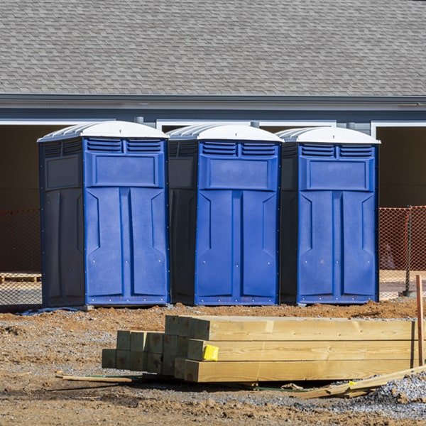 how can i report damages or issues with the porta potties during my rental period in Dansville